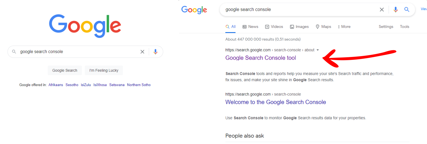 Go to Google Search Console