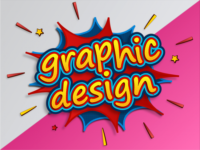 Superhero Style Pop Art Graphic Design
